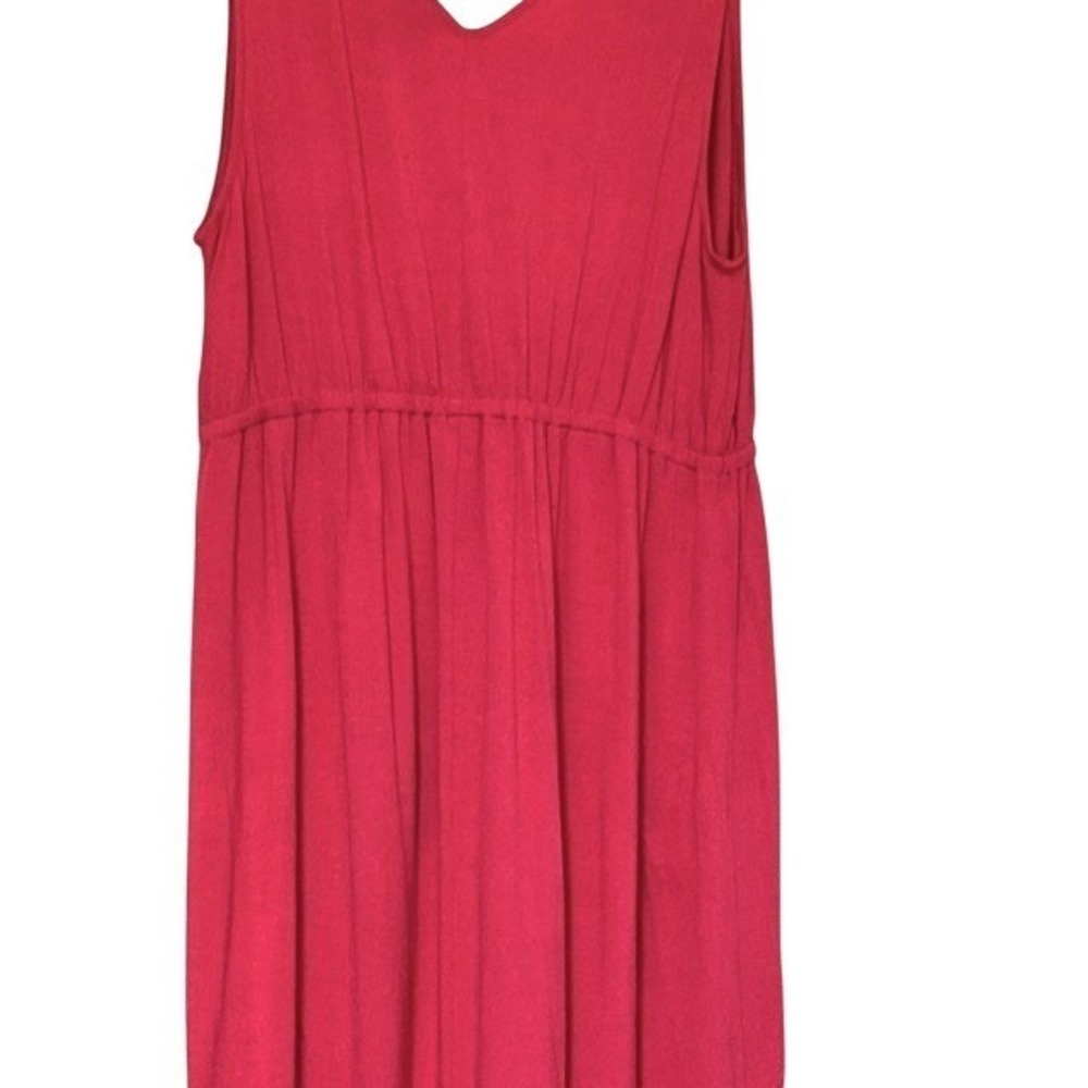 Lane‎ Bryant Pink Sleeveless V-Neck Maxi Dress Embroidered Shoulder Boho 14/16 - Picture 11 of 12